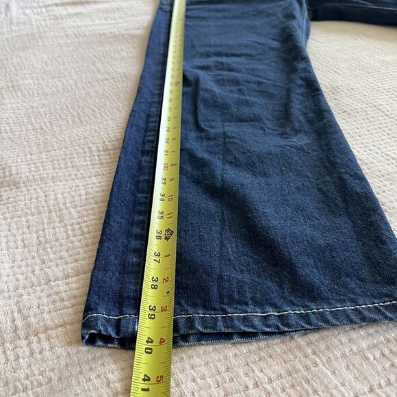 Levi's Loose Straight Fit 569 Jeans Mens 36x30 Blue Denim Red Stitch Snap Pocket - Picture 9 of 16